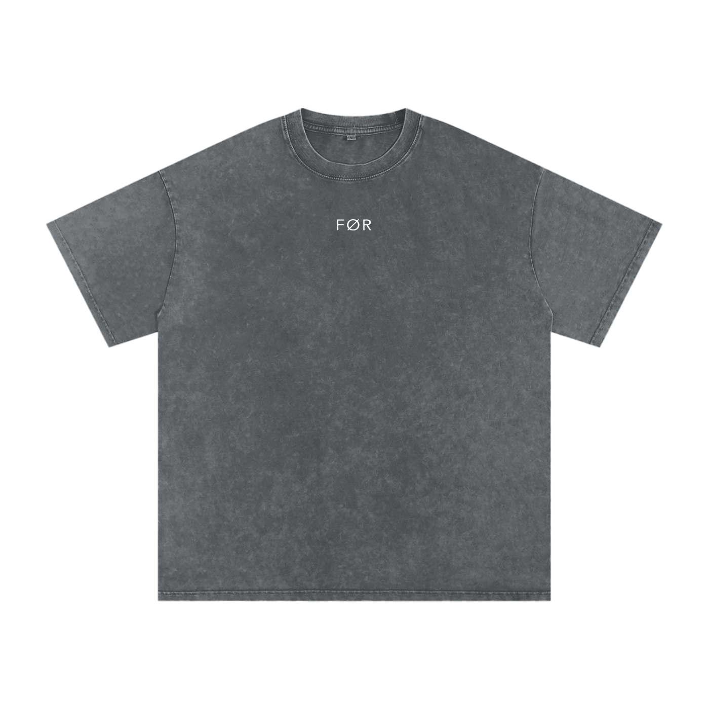 Gray t-shirt with a white cross on a white background