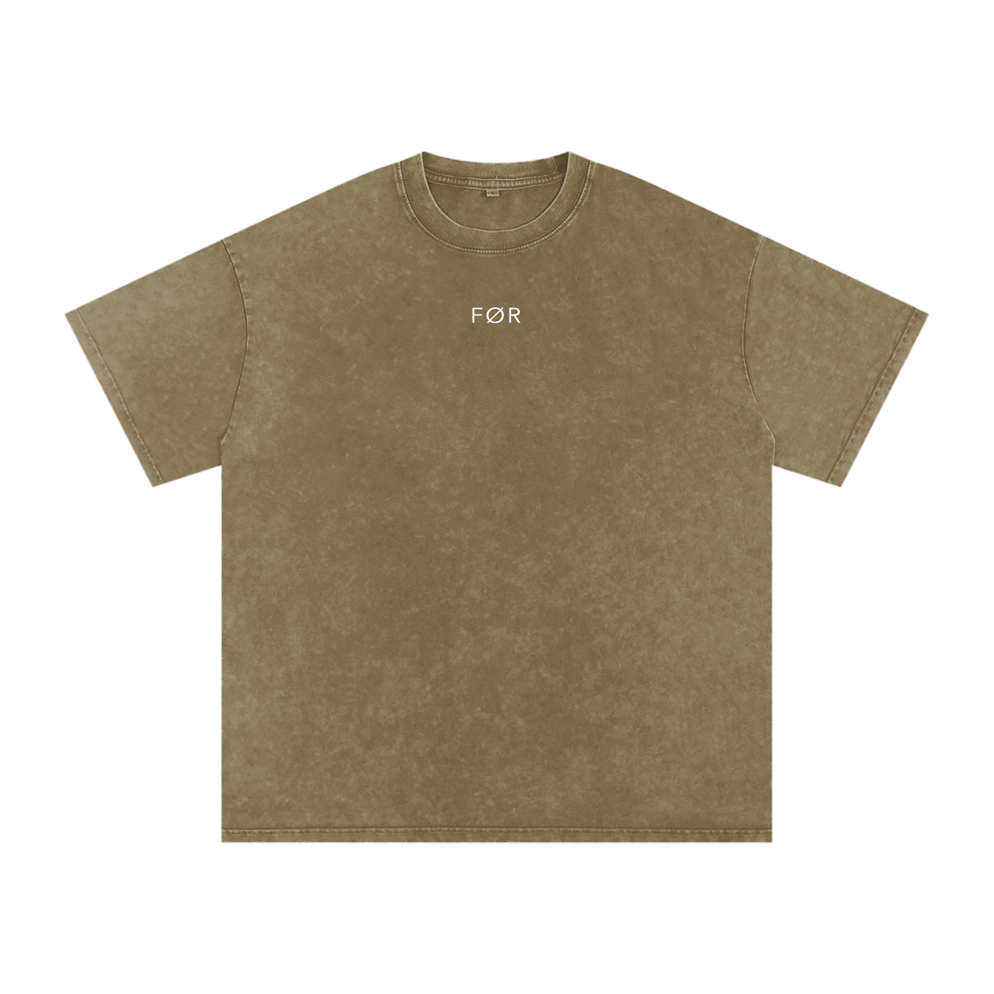 Brown t-shirt on a white background